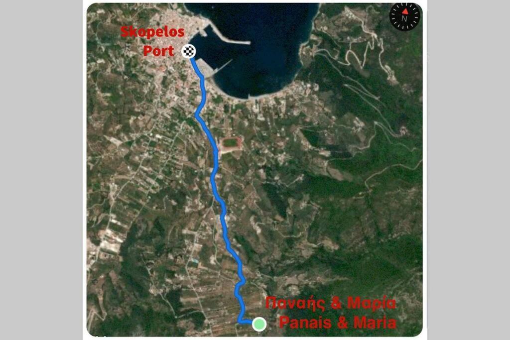 Вілла Παναής & Μαρία / Panais & Maria Скопелос Екстер'єр фото